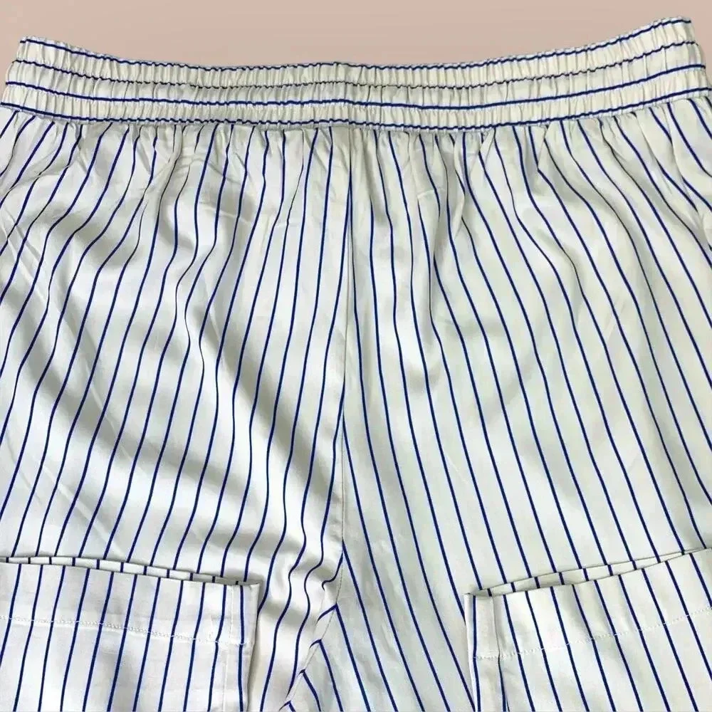 Torrid New Tapered Lightweight Lounge Pants Stretchy 2X Blue White Stripes - Picture 8 of 16
